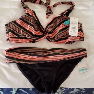 NWT Sunsets Stella Stripe Bikini